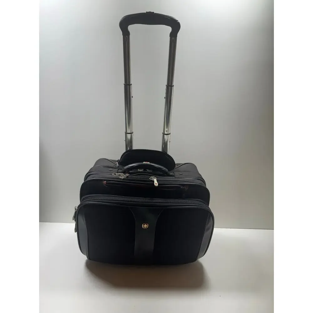 Swiss Gear Rolling Travel Laptop Wenger Business Luggage Bag Black Office